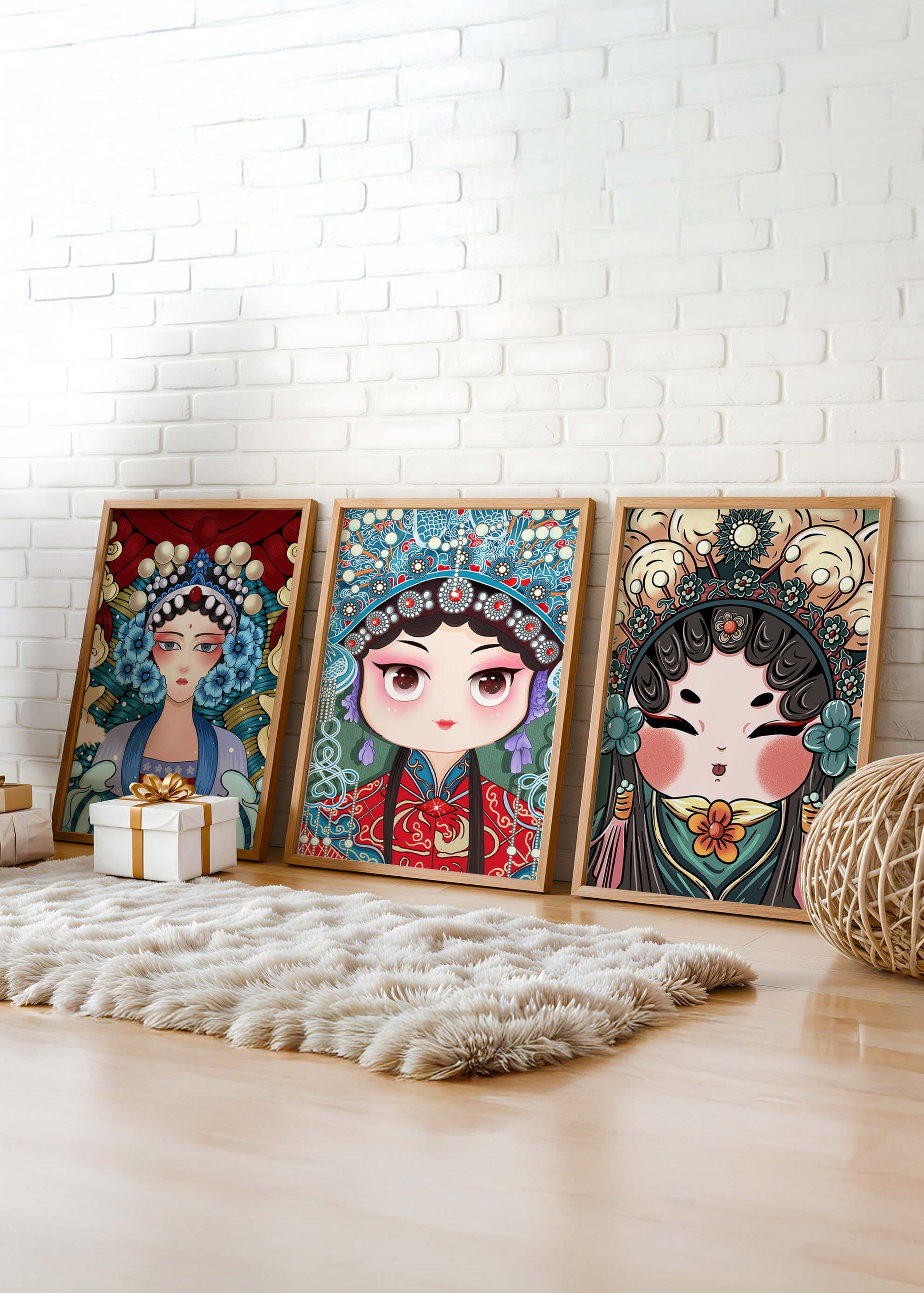 Pinturas de Arte Asiático en Estilo Abstracto