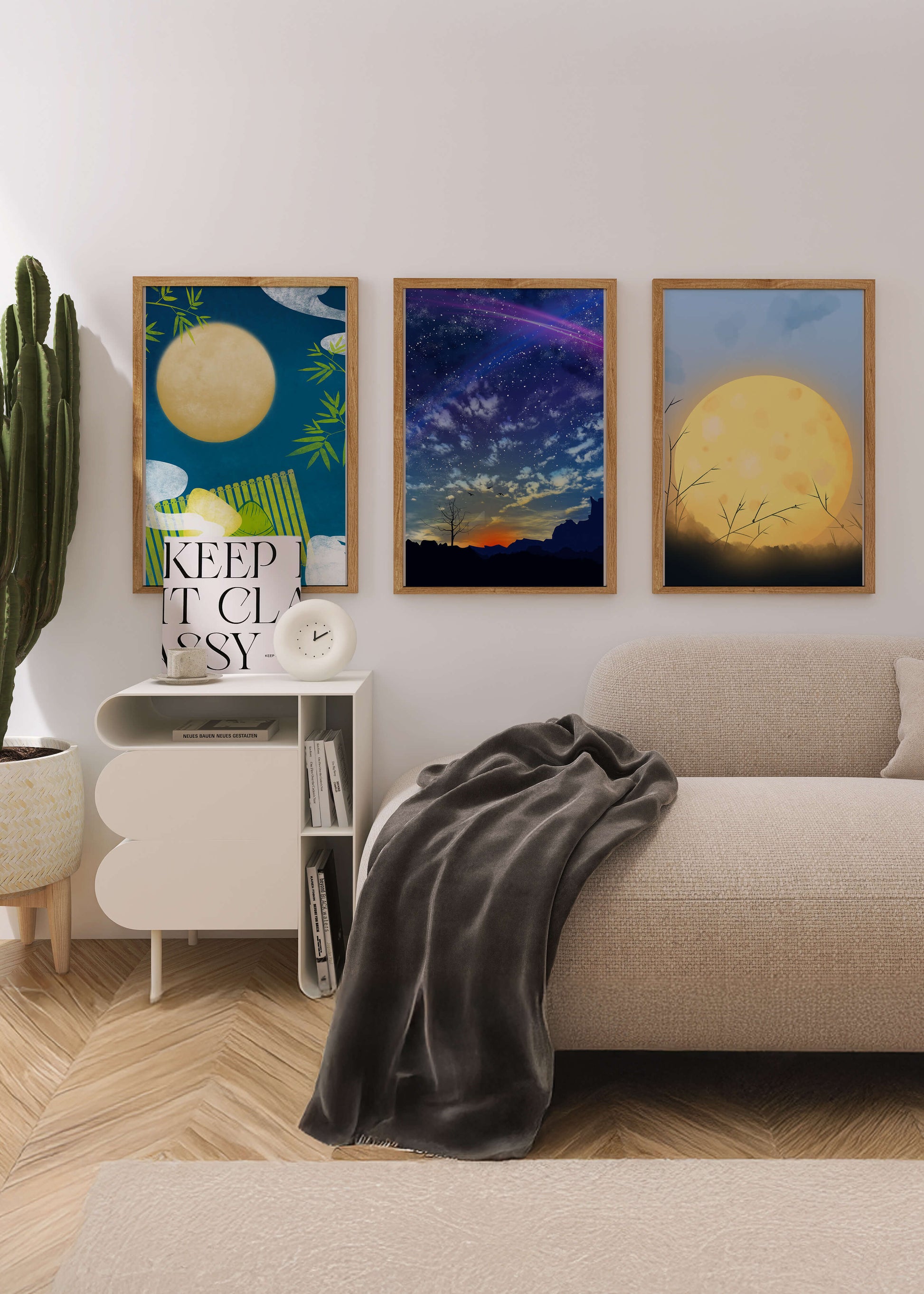 Escenas de Paisajes Nocturnos en Impresiones de Alta Calidad