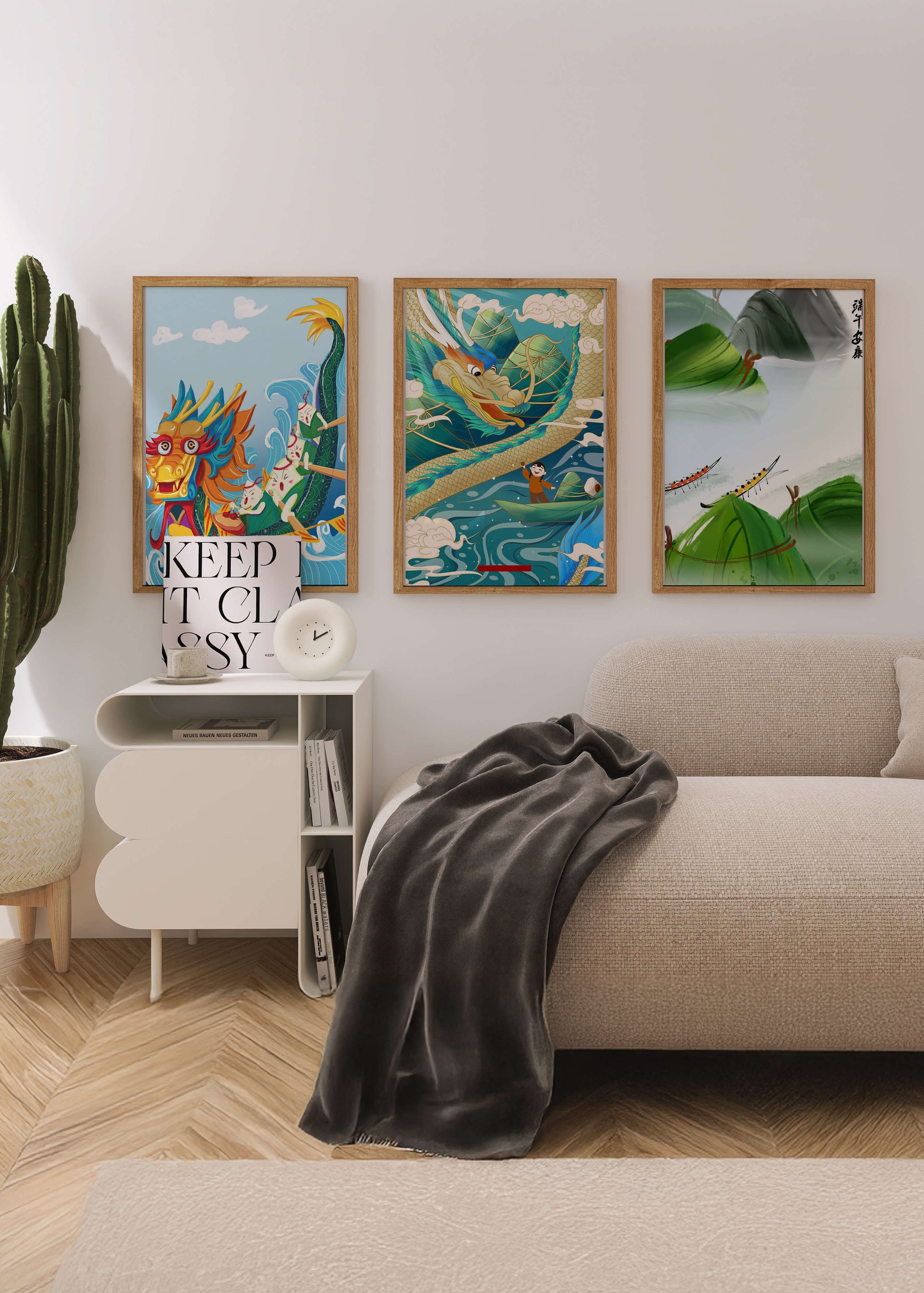 Imágenes Decorativas de Dragones en Estilo Oriental