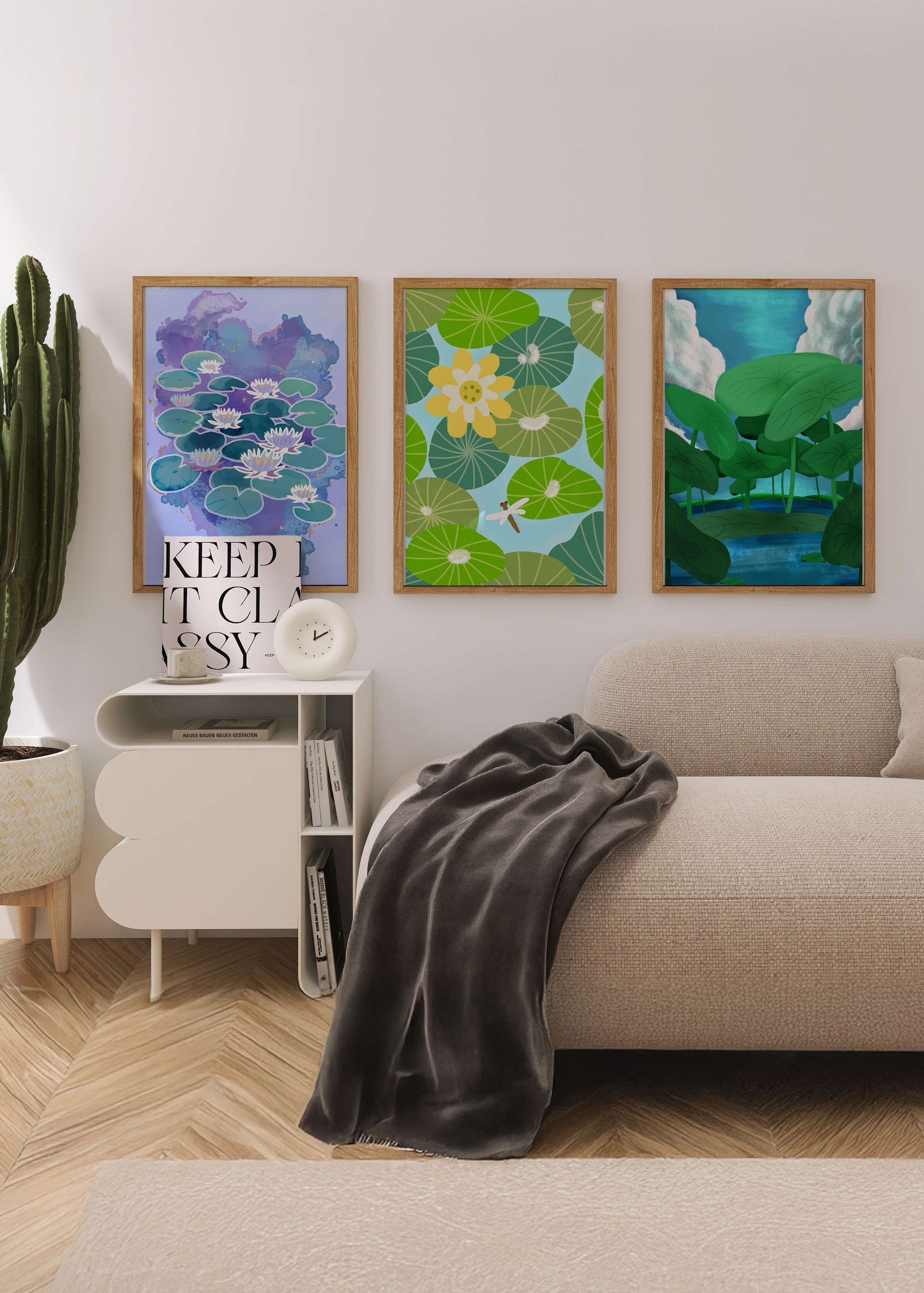 Impresiones Artísticas de Nenúfares en Diseño Moderno