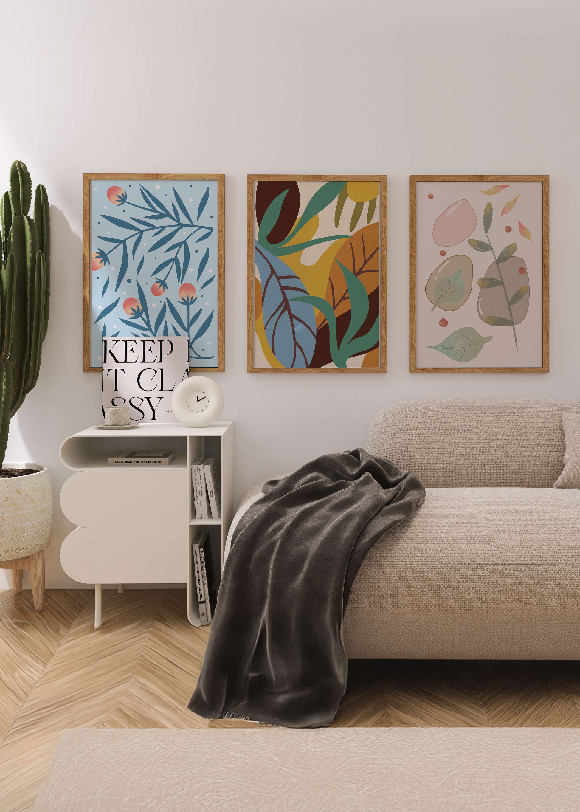 Conjunto de Arte Abstracto con Impresión de Alta Calidad