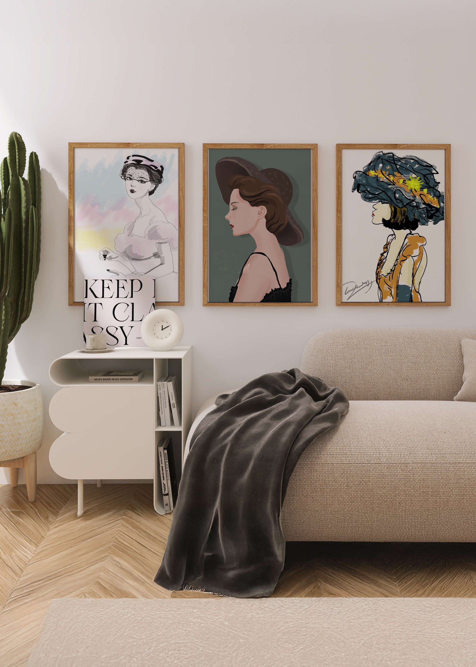 Correspondencias de Moda en Impresiones Artísticas sin Marco