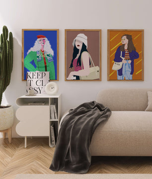 Conjunto de Retratos Modernos de Mujeres con Estilo en Arte Digital