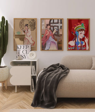 Art de femmes orientales au style traditionnel