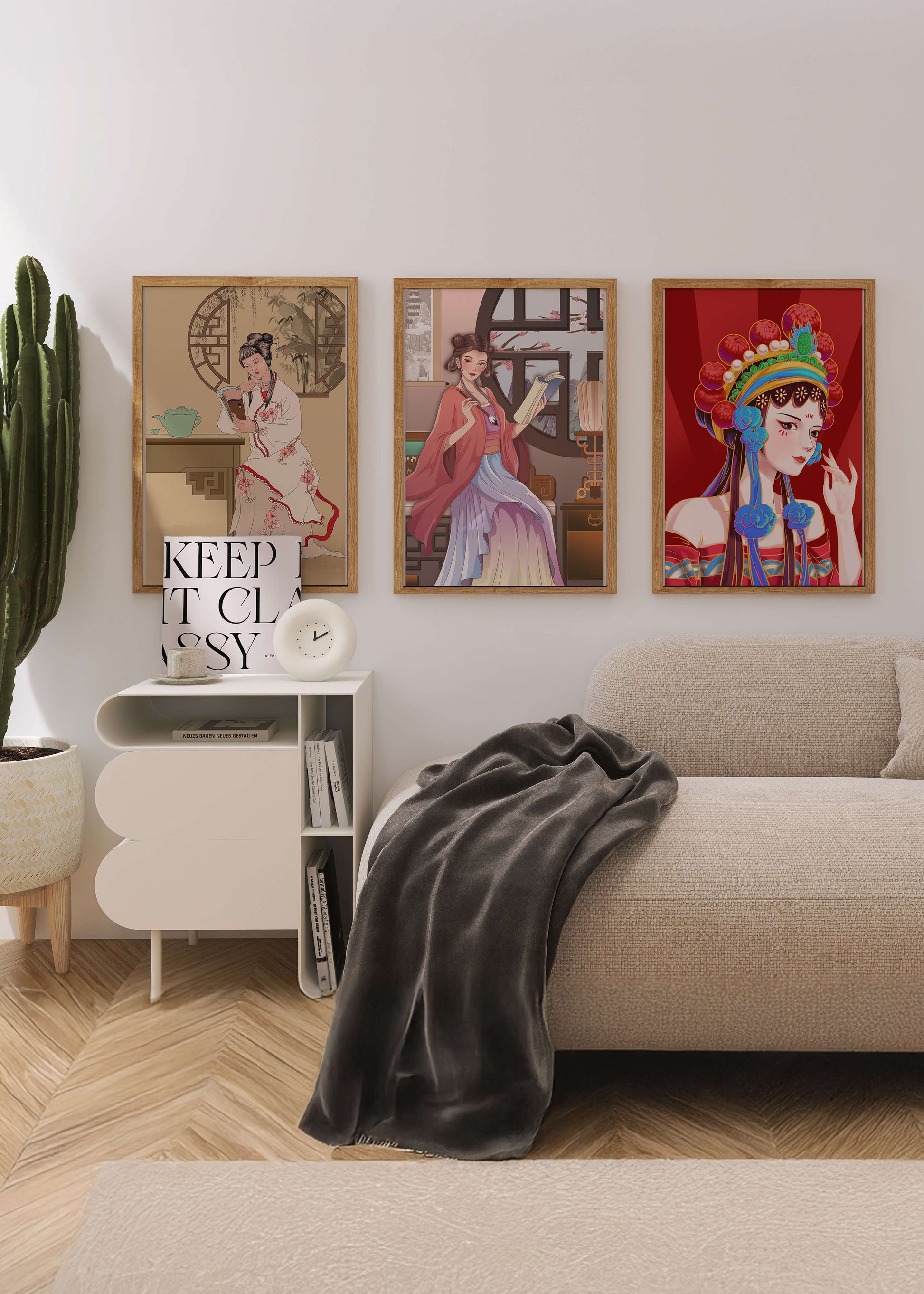 Art de femmes orientales au style traditionnel