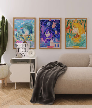 Arte Zodiacal en Lienzo con Ilustraciones Infantiles