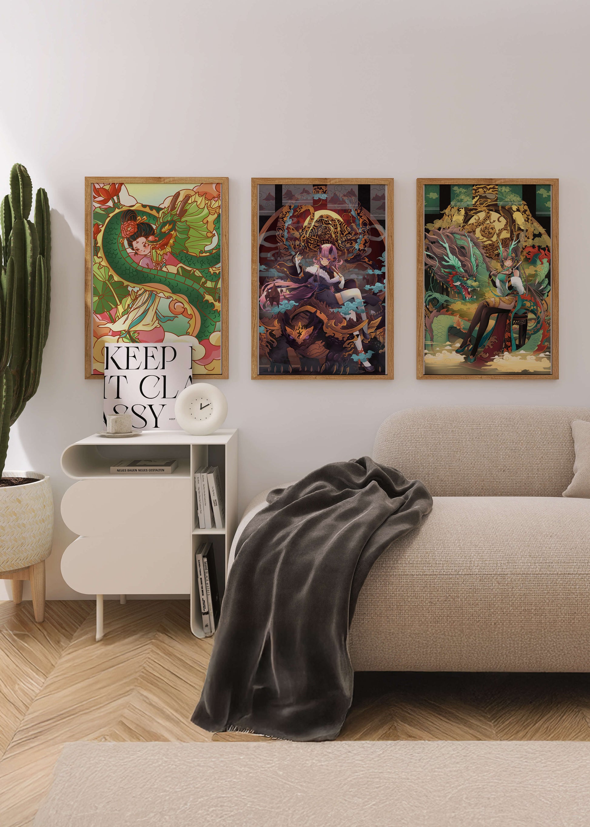 Impresiones Artísticas de Estilo Fantasía Presentadas en Interiores Modernos