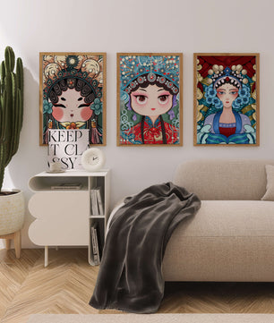Pinturas de Arte Asiático en Estilo Abstracto
