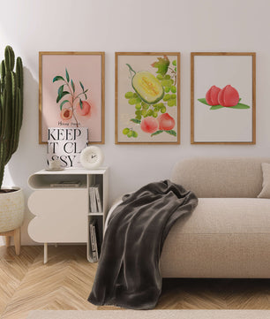 Art de fruits avec des illustrations modernes et colorées