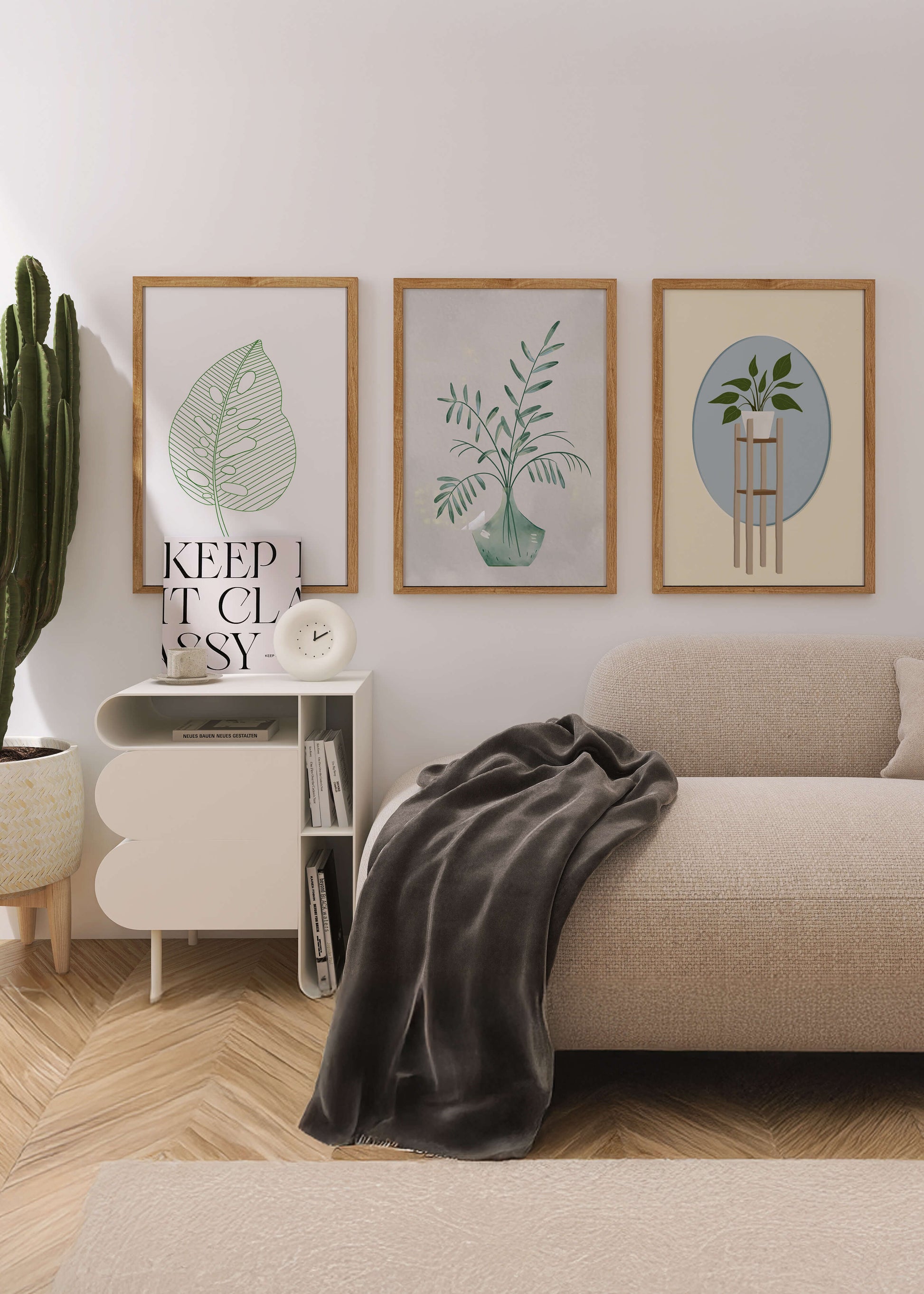 Imágenes Florales en Marcos de Madera sin Marco