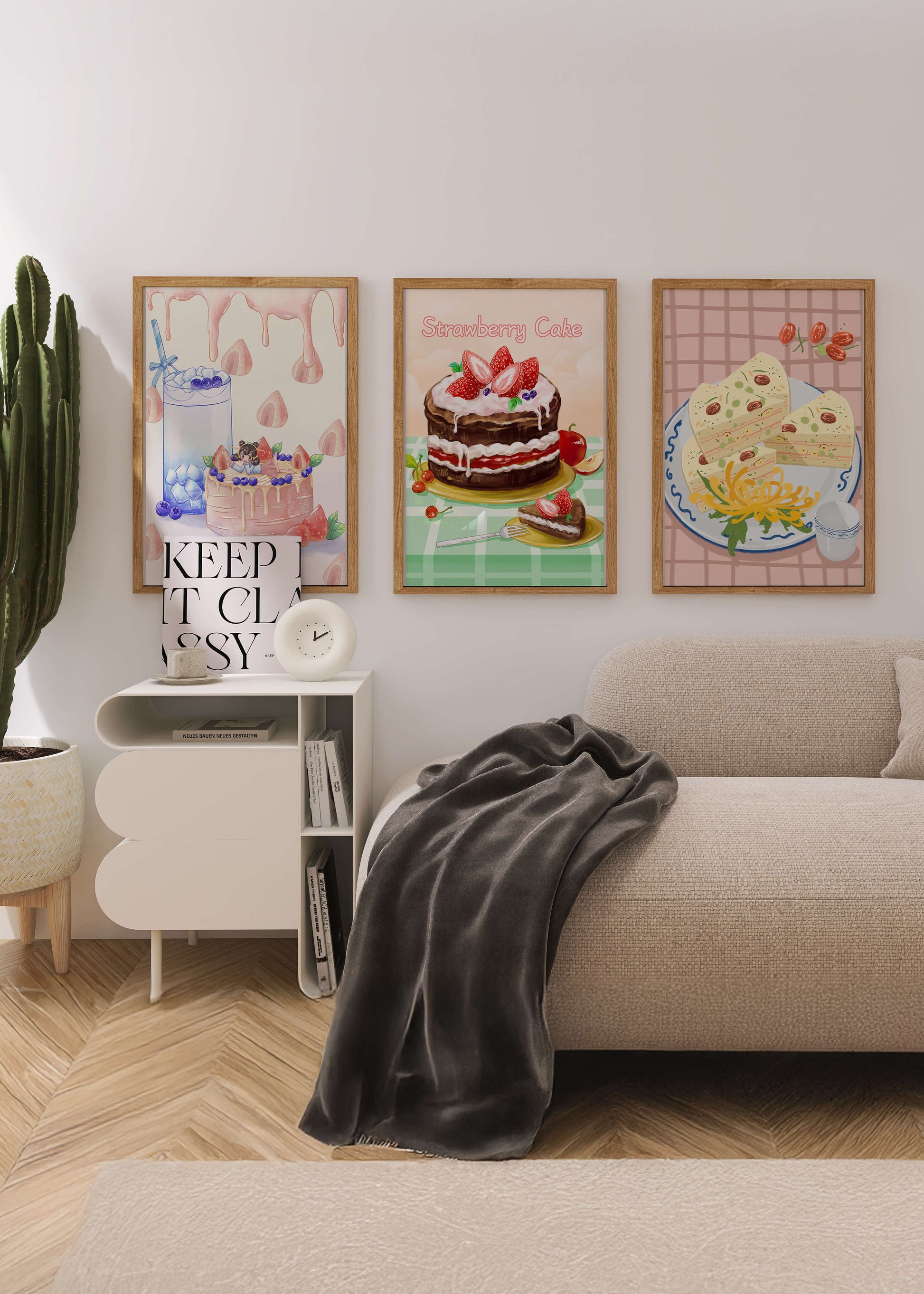 Ilustraciones De Pasteles Y Postres Creativos Sin Marco