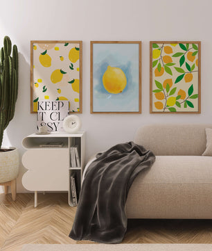 Décoration moderne avec des images de citrons