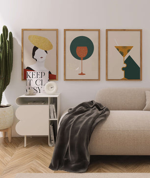Élégante Collection d’Art Abstrait avec Éléments Décoratifs