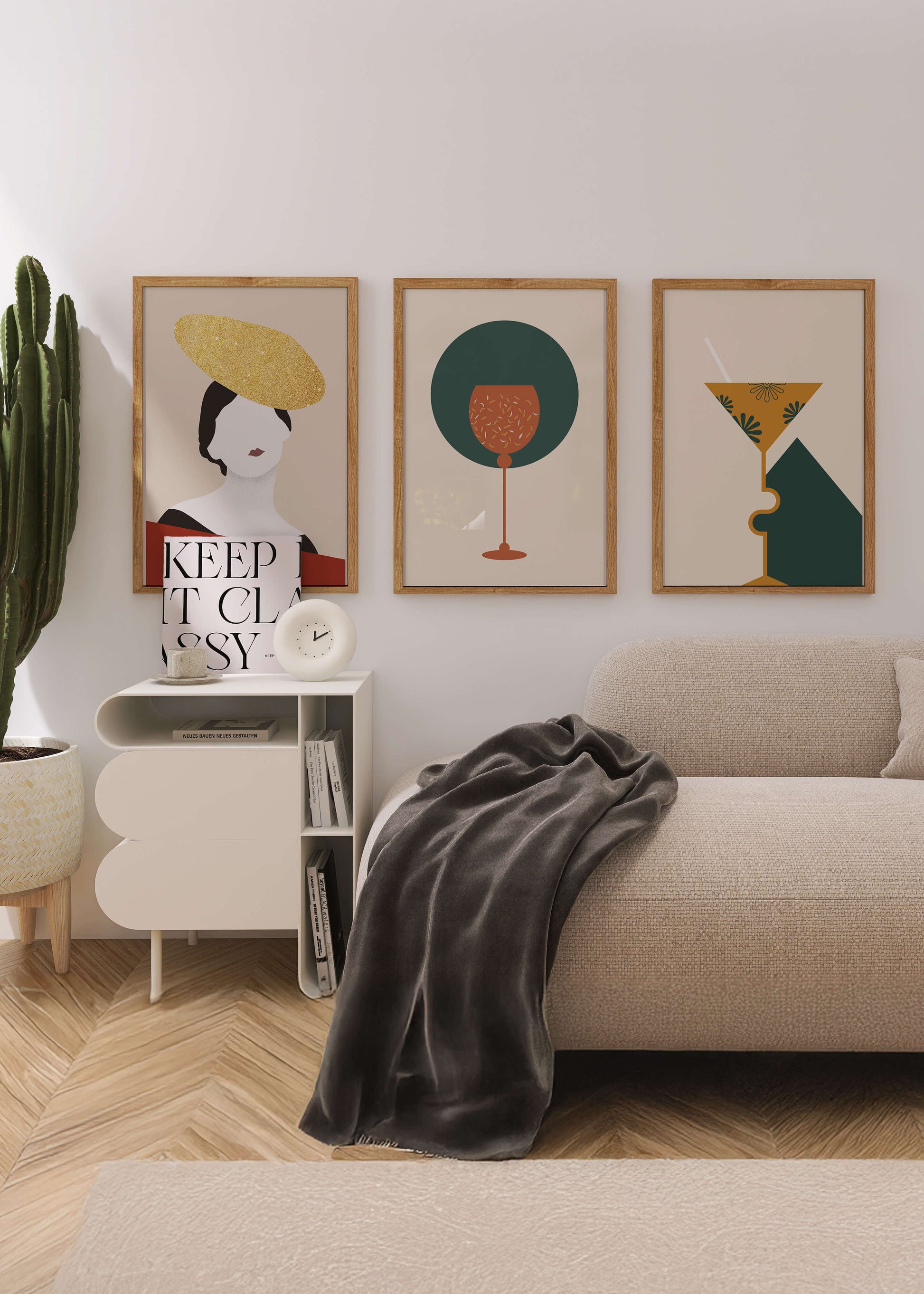 Elegante Colección de Arte Abstracto con Elementos Decorativos