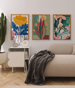 Ensemble d'art floral moderne sans cadre