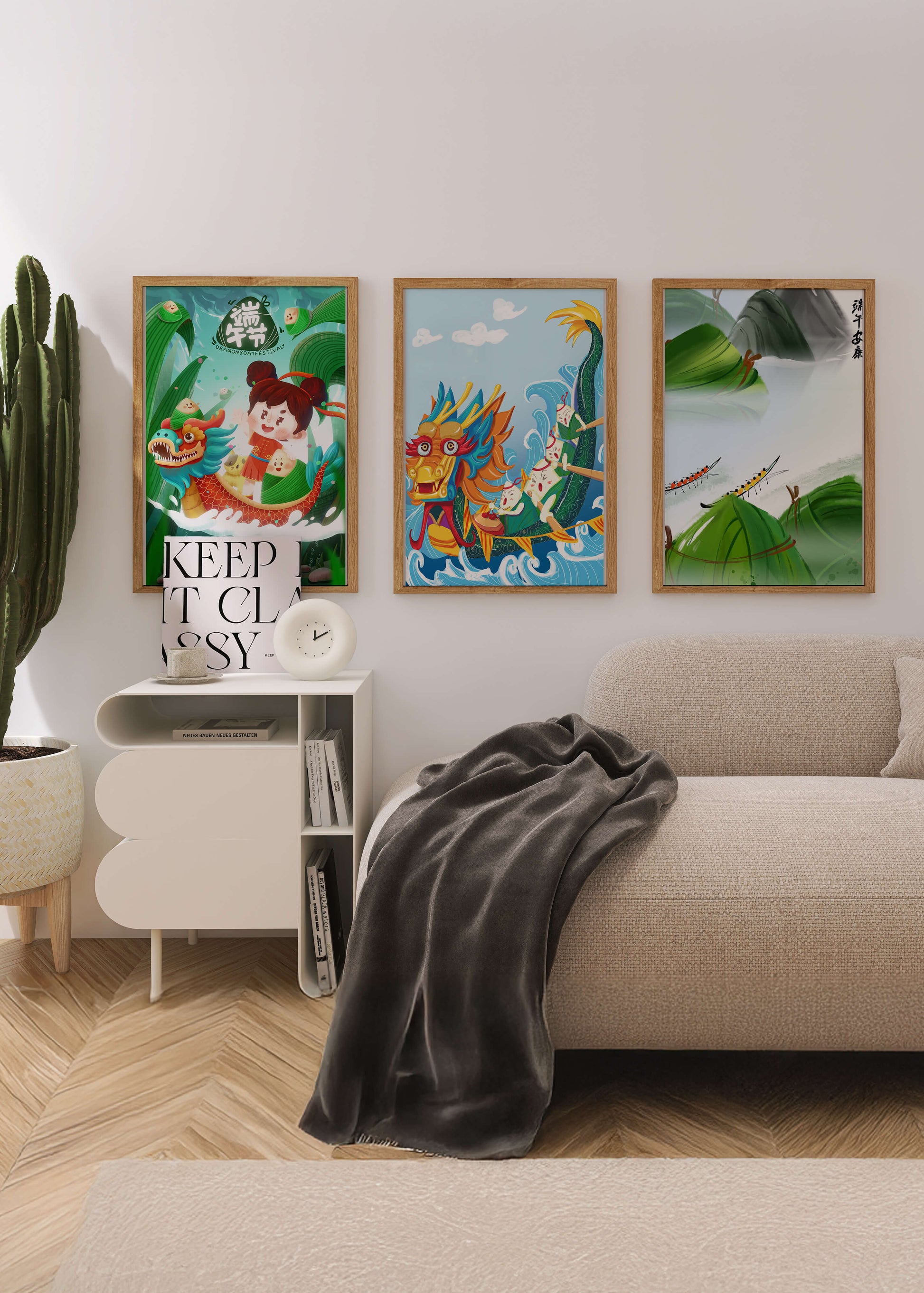 Art pour enfants avec des dragons et des éléments naturels dans un ton joyeux