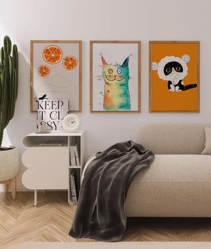 Ensemble d’impressions artistiques diverses et colorées