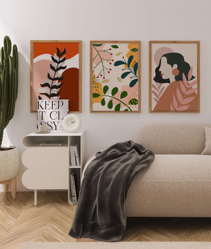 Ensemble d'art moderne abstrait pour décoration intérieure