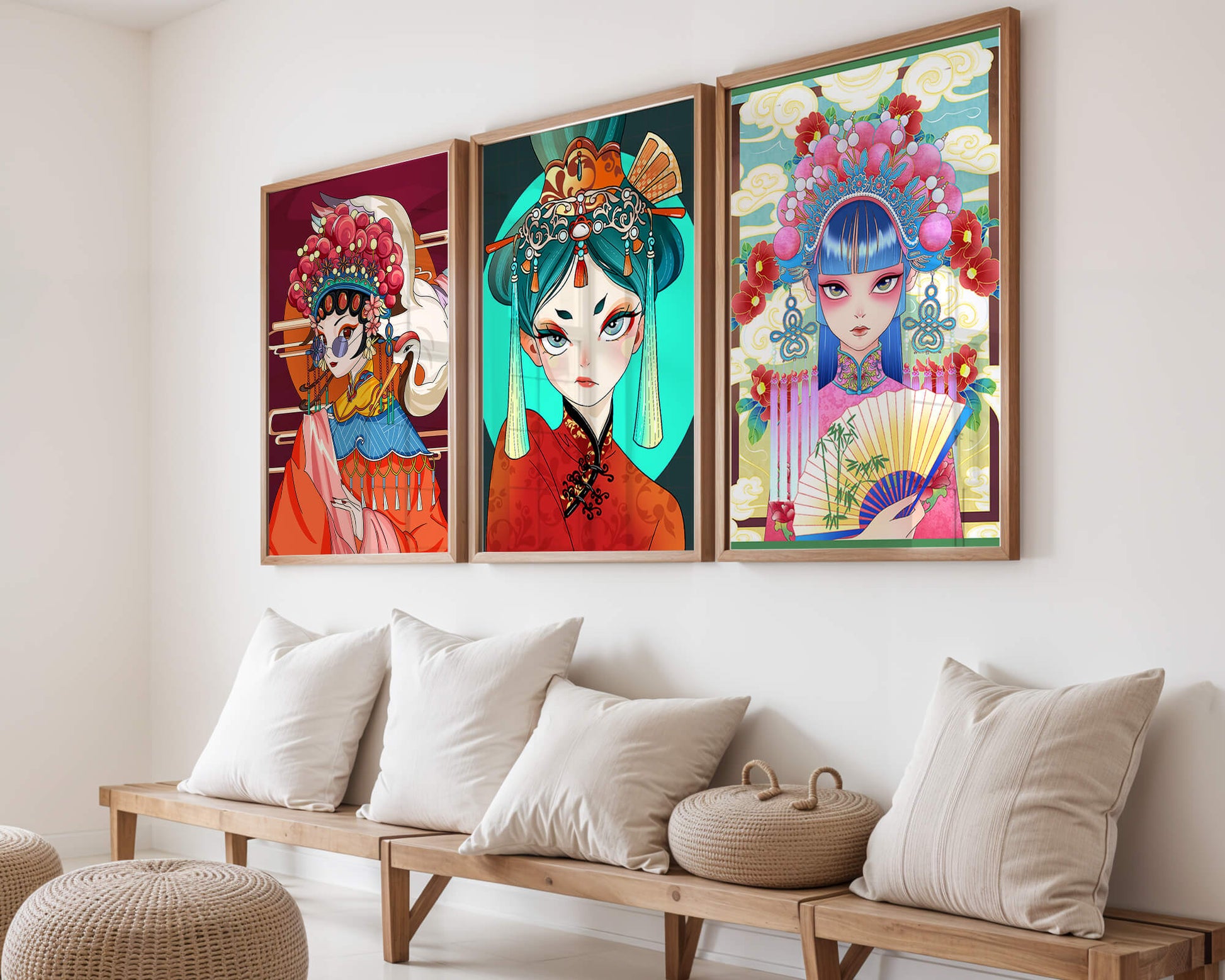 Portraits artistiques de femmes avec des influences culturelles