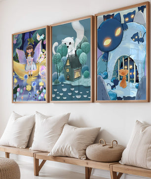 Imágenes de fantasía infantil con personajes de cuentos de hadas