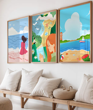 Décorations artistiques à thème plage pour intérieurs modernes