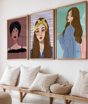 Retratos Modernos de Mujeres con Estilo Artístico
