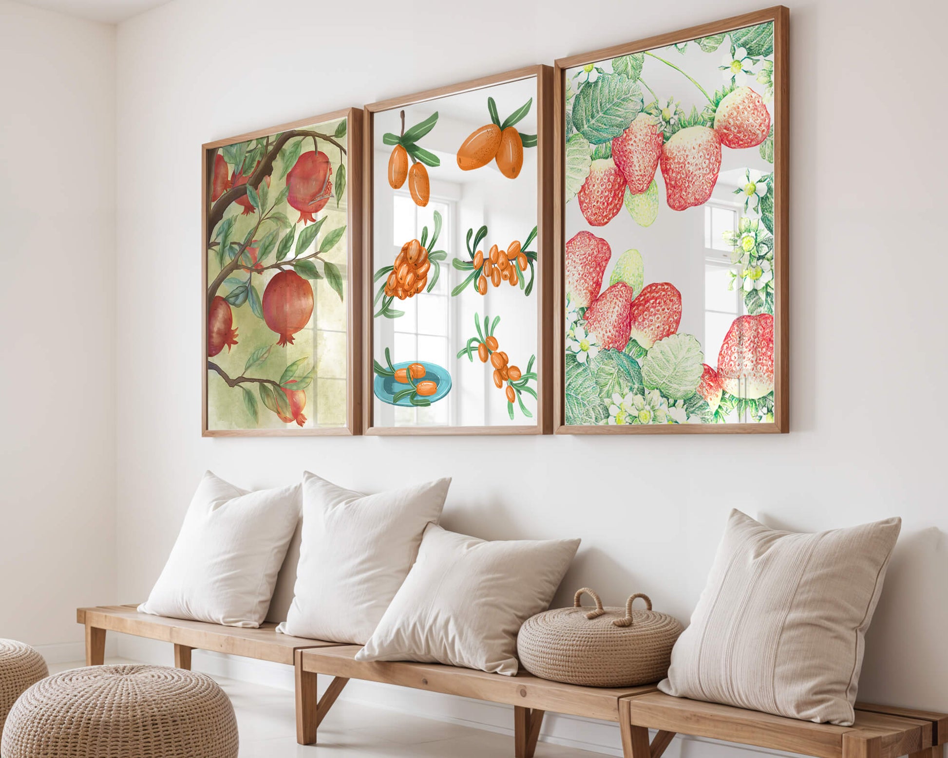 Arte Botánico: Frutas en Impresiones de Alta Calidad