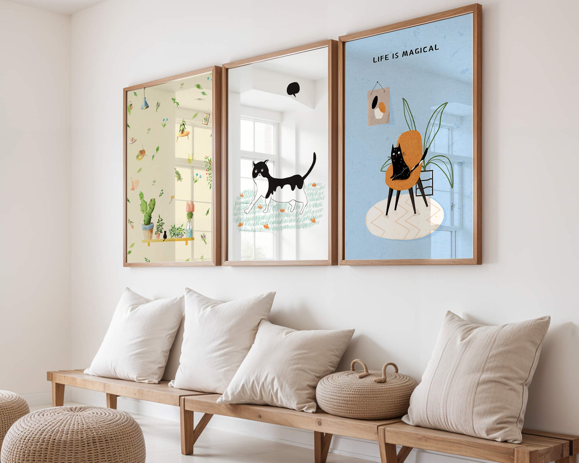 Impresiones Artísticas de Gatos en Diseño Moderno