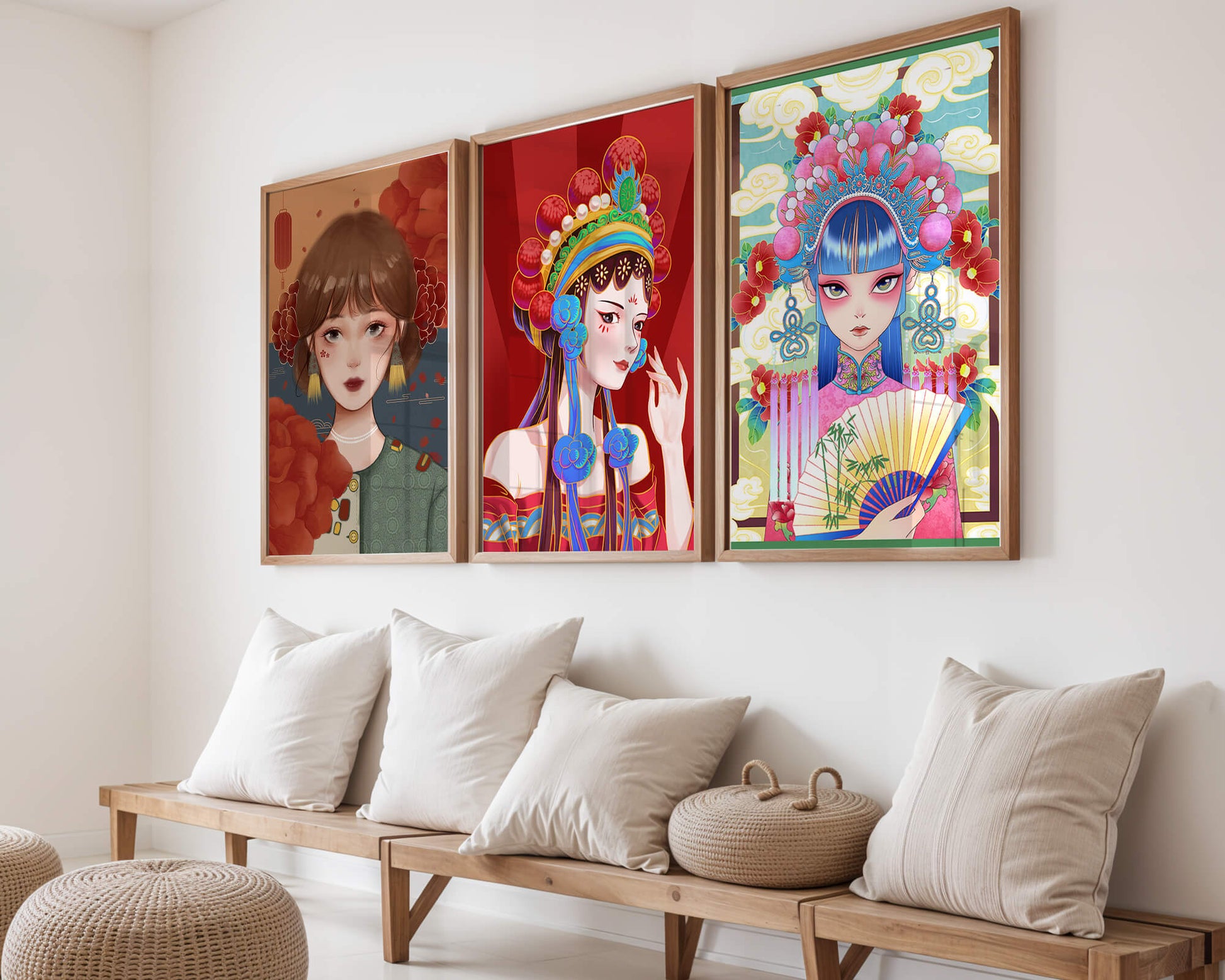 Impresiones Artísticas de Retratos de Estilo Oriental