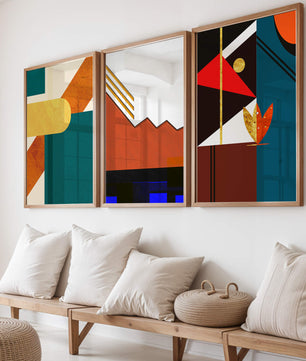 Impressions artistiques modernes et abstraites sans cadre
