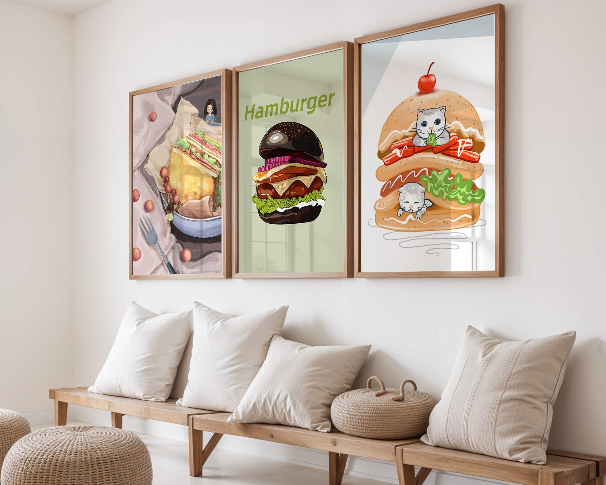 Impresiones Artísticas de Comida con Estilo Creativo