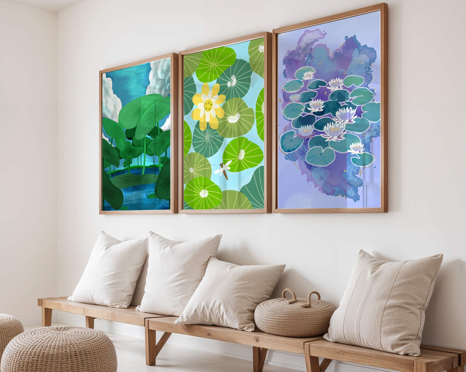 Impresiones Artísticas de Nenúfares en Diseño Moderno