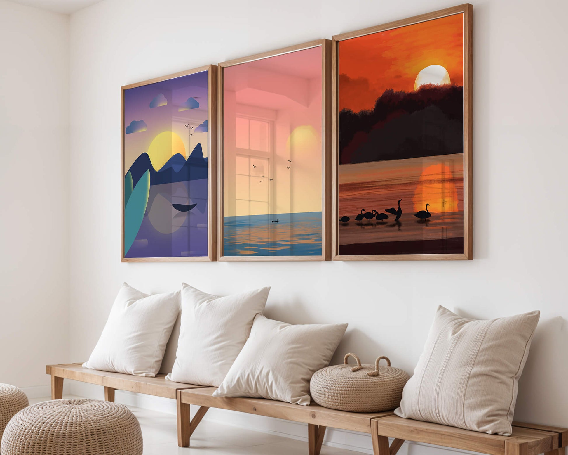 Paysages abstraits en impressions de haute qualité