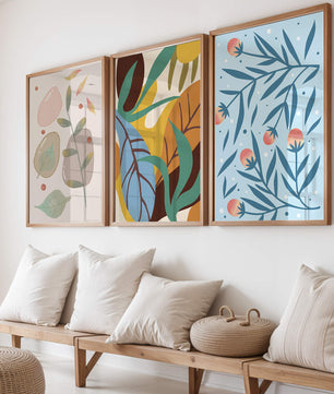 Ensemble d'art abstrait avec impression de haute qualité