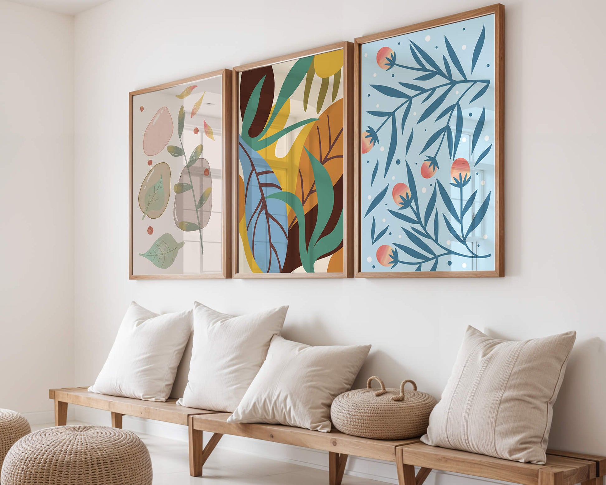 Conjunto de Arte Abstracto con Impresión de Alta Calidad