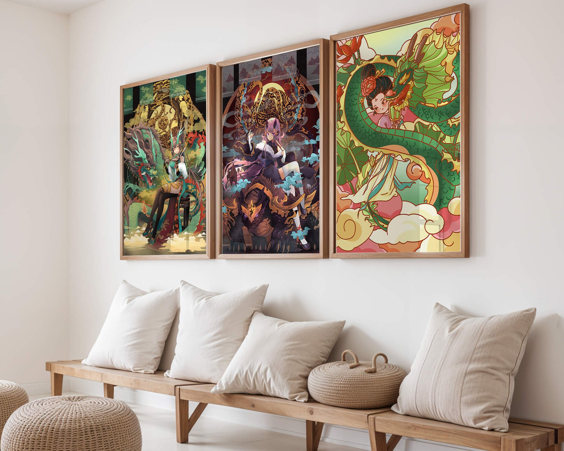 Impresiones Artísticas de Estilo Fantasía Presentadas en Interiores Modernos