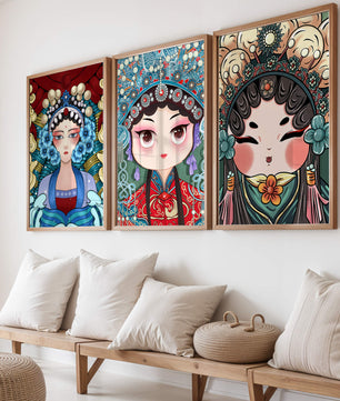 Pinturas de Arte Asiático en Estilo Abstracto