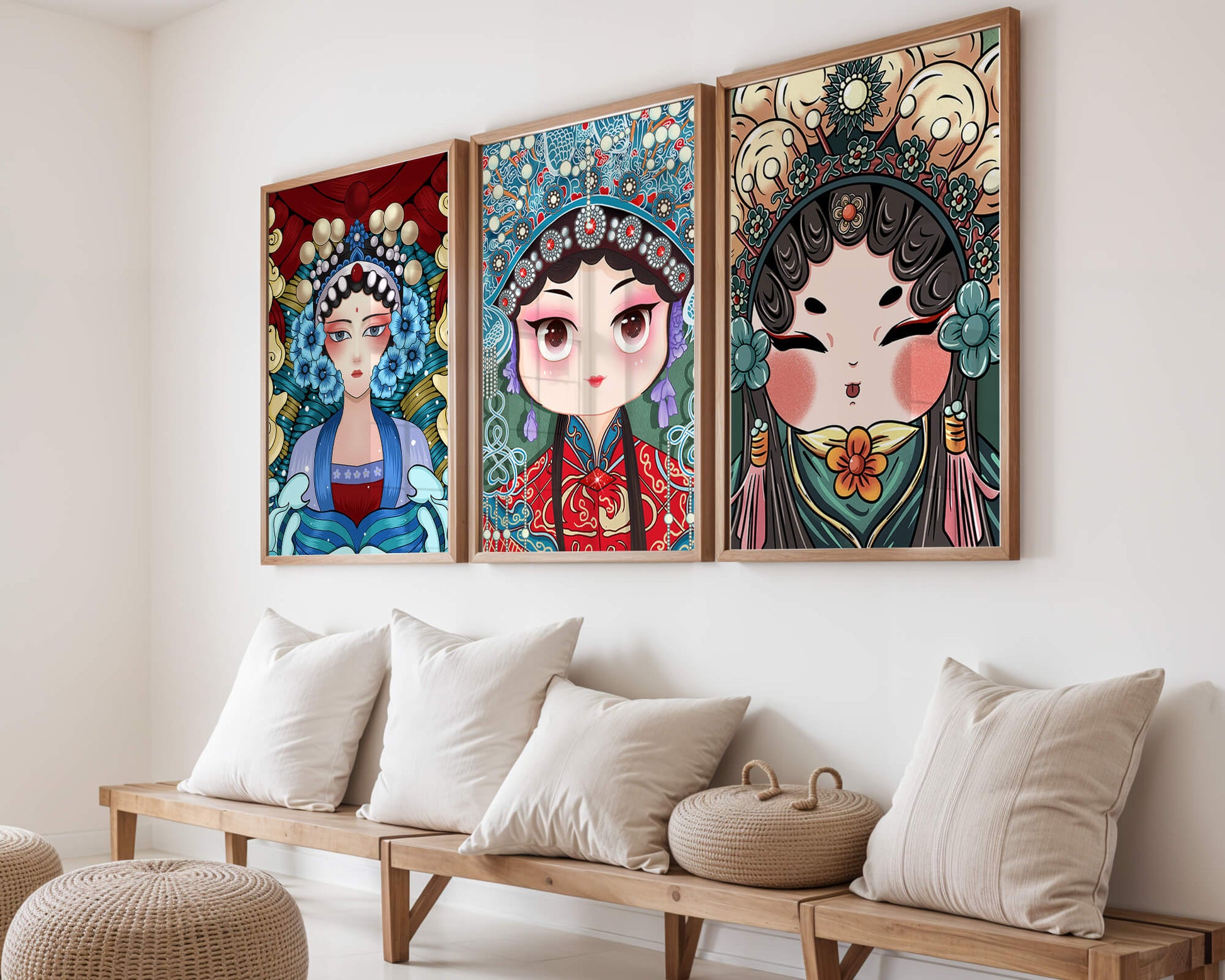 Pinturas de Arte Asiático en Estilo Abstracto