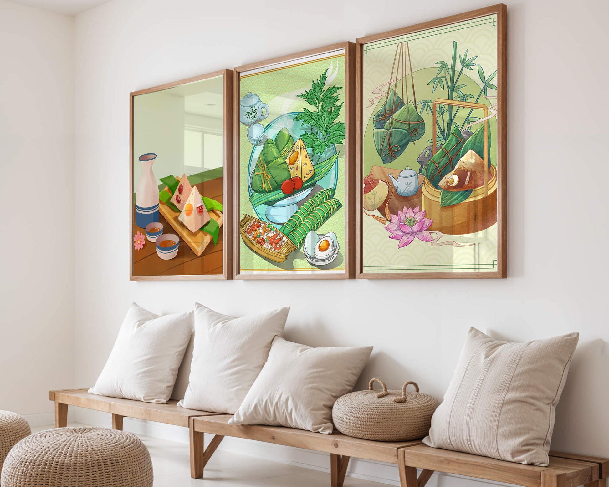 Piezas De Arte Inspiradas En La Comida Asiática