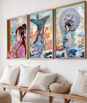 Art oriental dans les intérieurs modernes avec impression de haute qualité