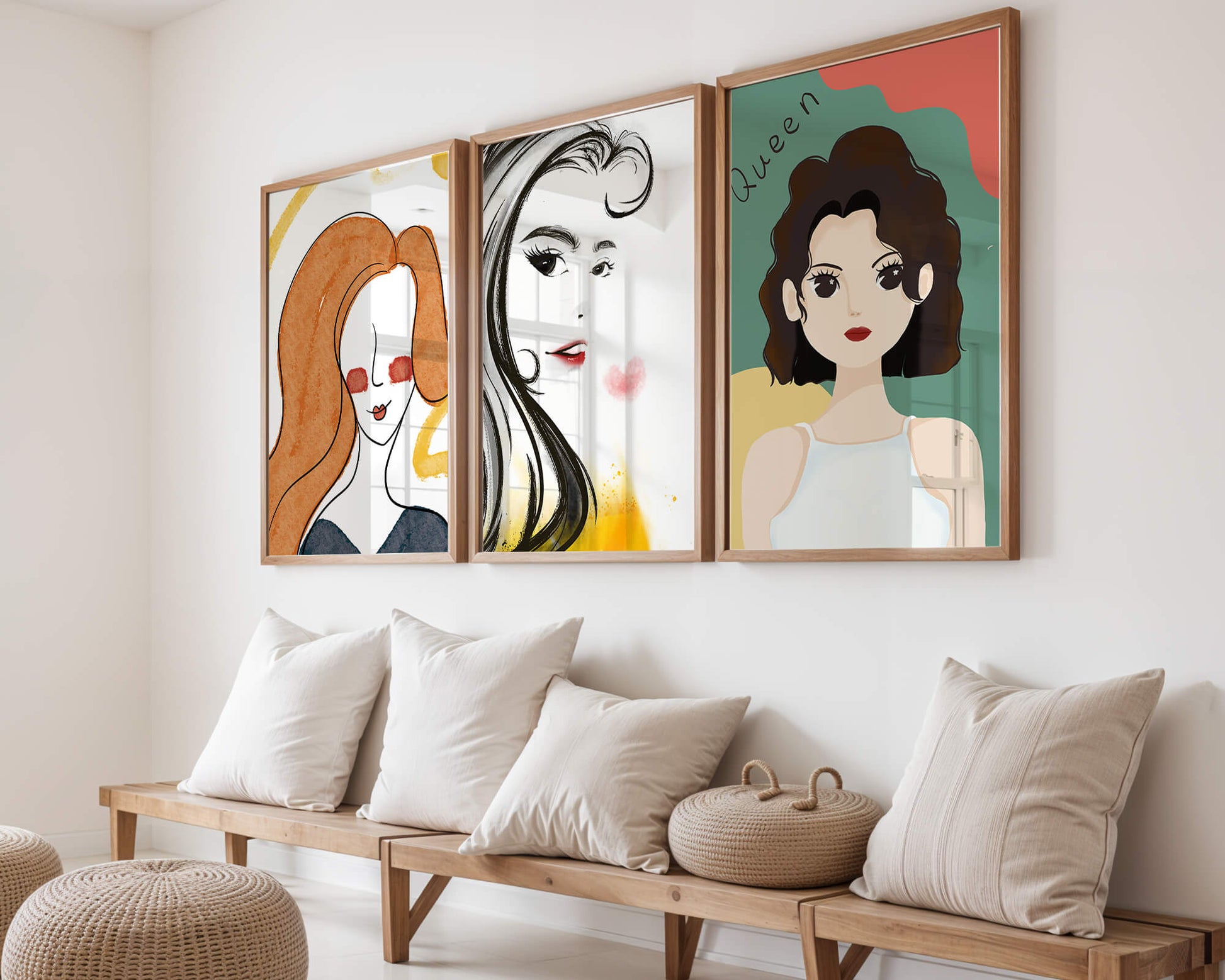 Portraits artistiques modernes en impression de haute qualité
