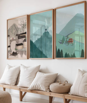 Imágenes de Paisajes Naturales Minimalistas en Interiores Modernos