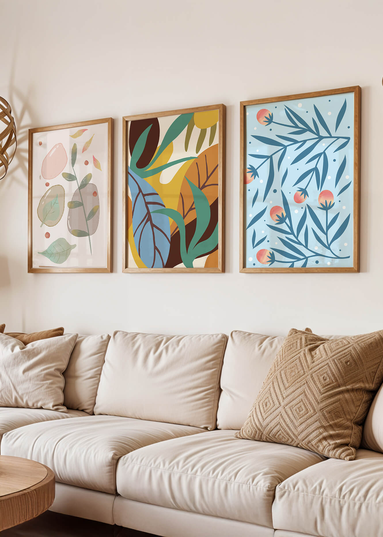 Conjunto de Arte Abstracto con Impresión de Alta Calidad