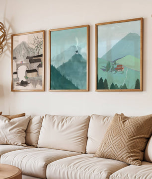 Imágenes de Paisajes Naturales Minimalistas en Interiores Modernos