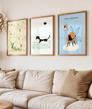 Impresiones Artísticas de Gatos en Diseño Moderno