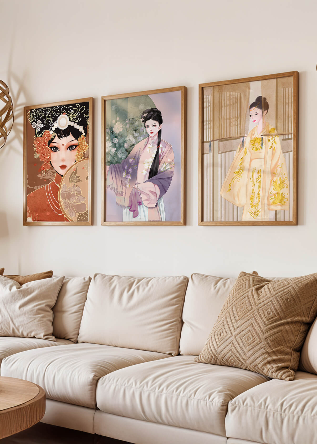 Arte Impresiones de Estilo Oriental con Temática Floral