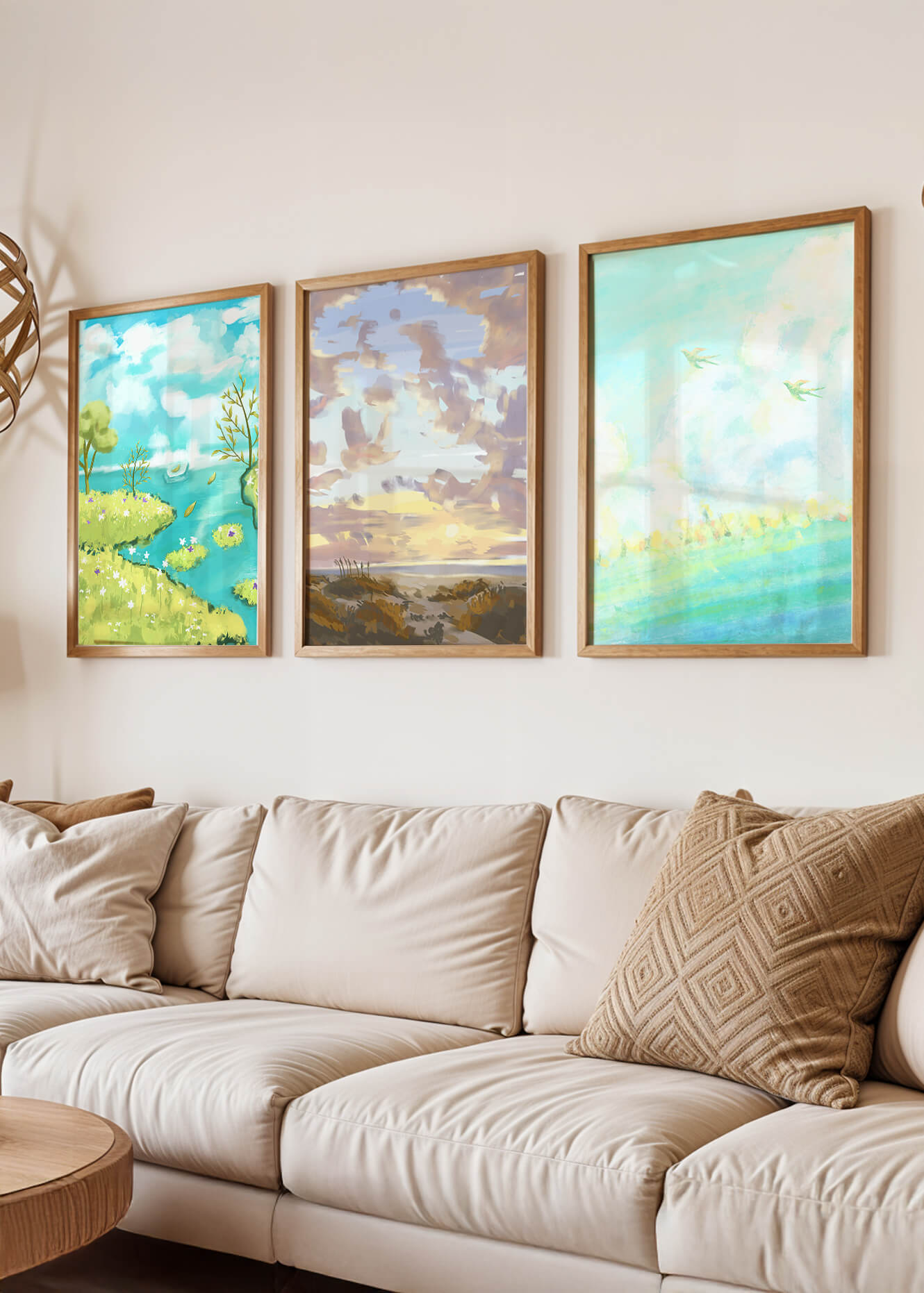 Imágenes Artísticas Naturales en Impresión de Alta Calidad Sin Marco