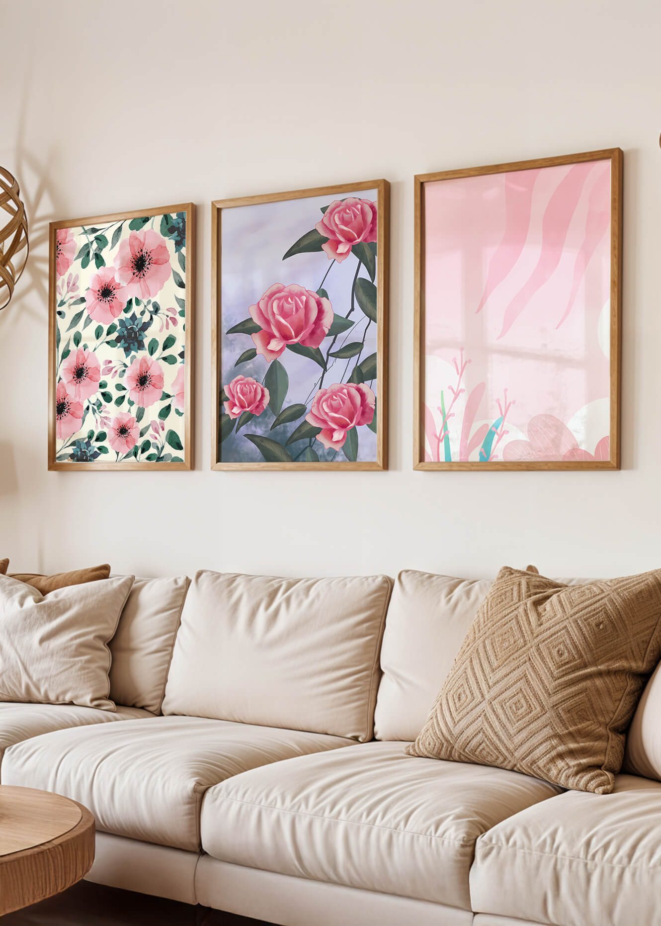Impresiones Florales en Decoración Moderna