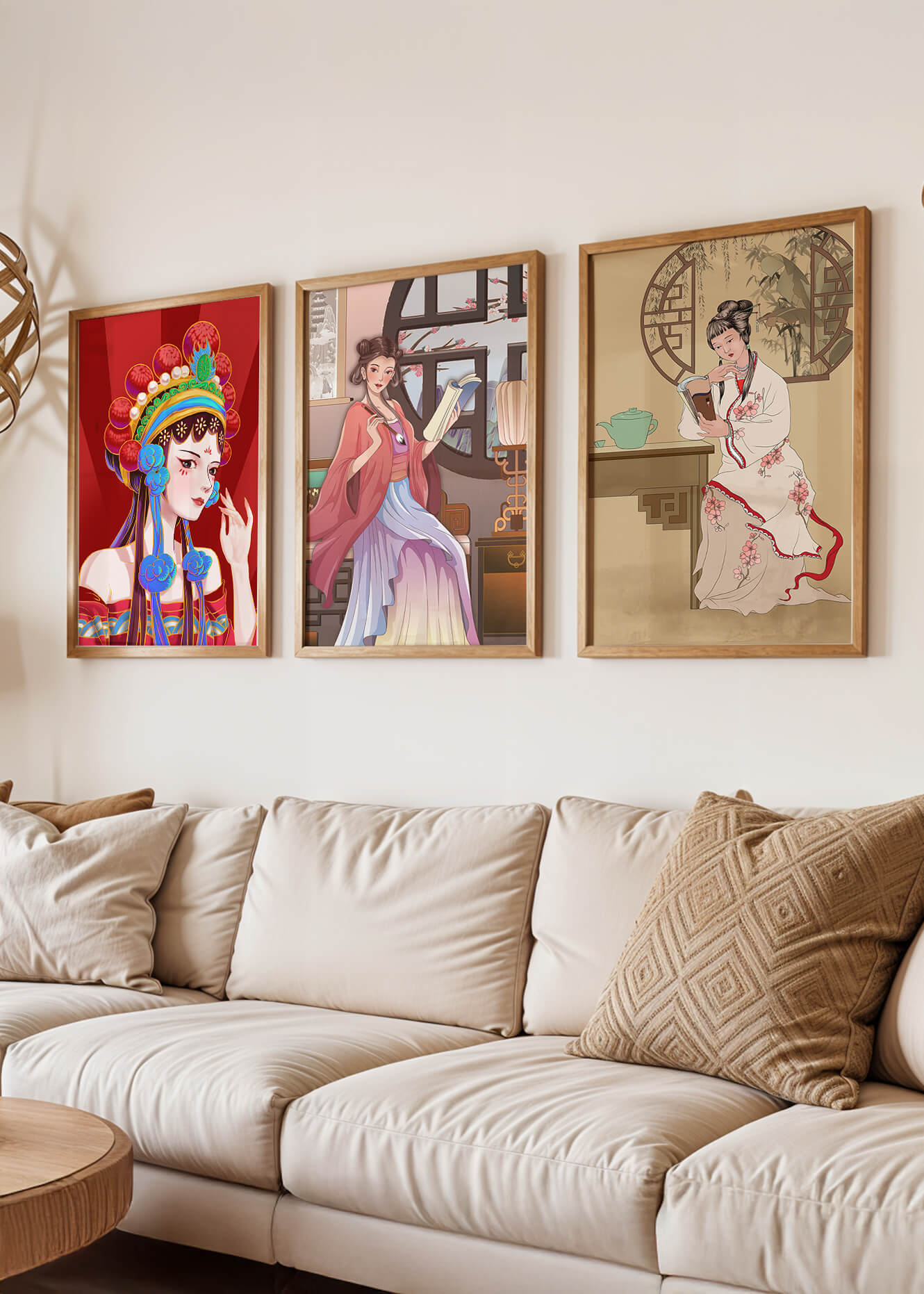 Art de femmes orientales au style traditionnel