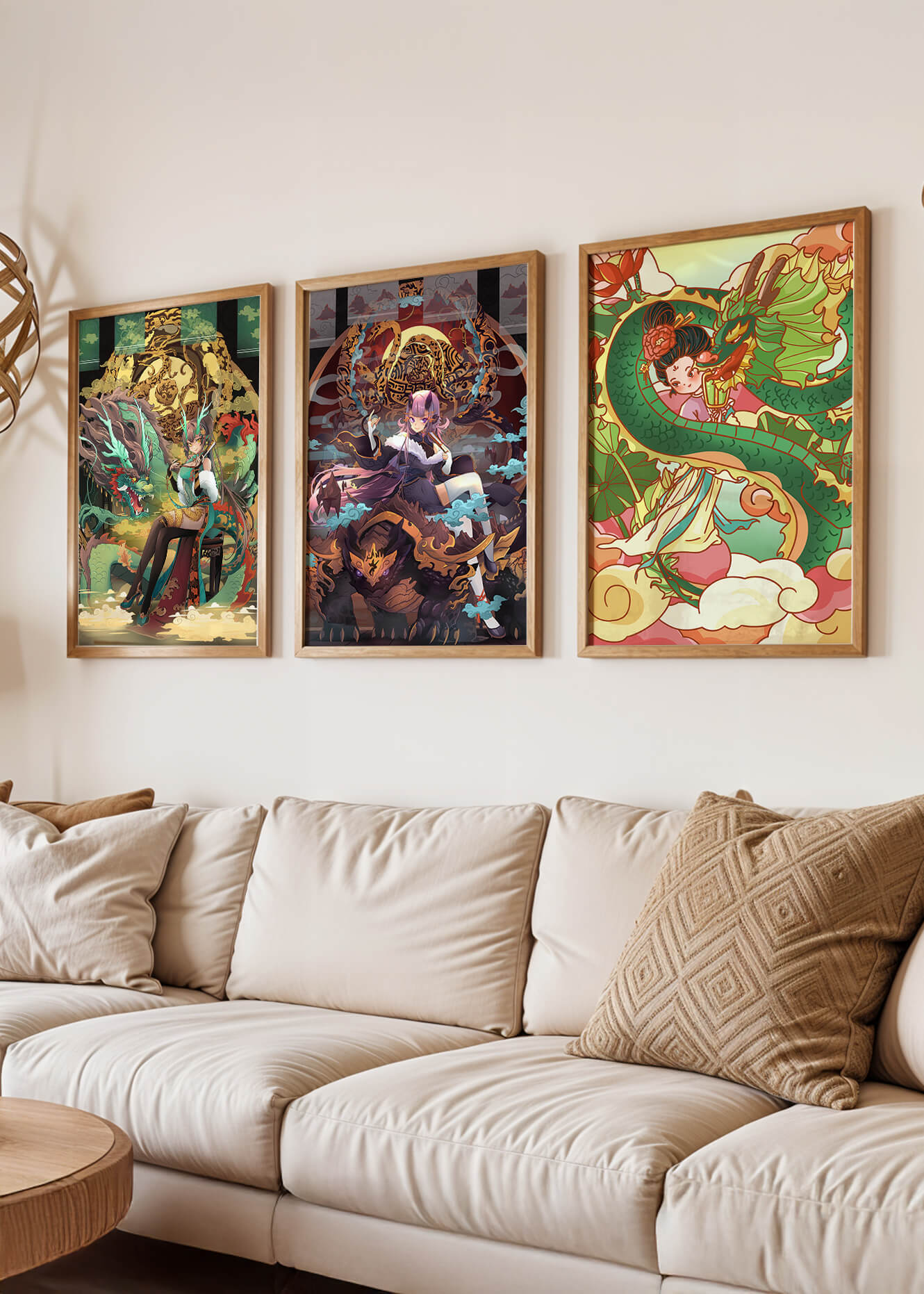 Impresiones Artísticas de Estilo Fantasía Presentadas en Interiores Modernos